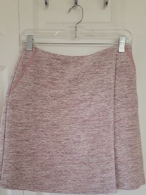 LOFT Blush Tweed A-Line Skirt